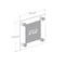 Azar Displays Floating Acrylic Gallery Wall Frames W/ Blk Stand Off Caps, Graphic Size:6x6in, Overall Size:9x9in, 4PK 105509-BLK-4PK - alternate 4
